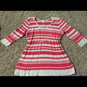 Maternity sweater pink/cream