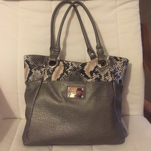 Nine West faux snake print purse