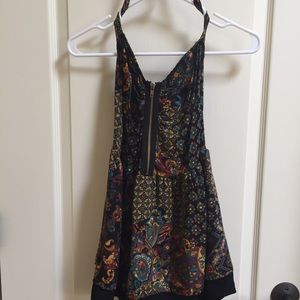 Urban Renewal Printed Halter Romper