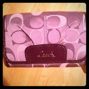 Purple Coach Wallet