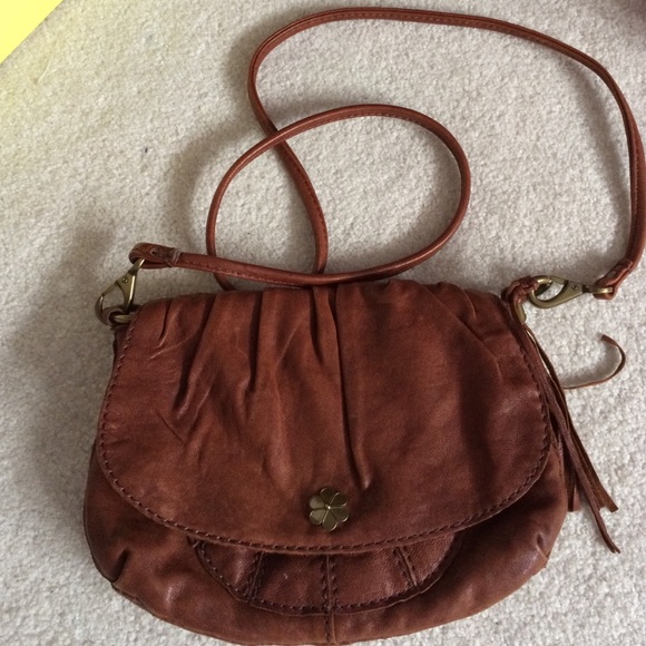 Lucky brand brown Italian Leather Satchel