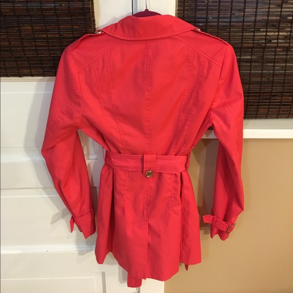 Express | Jackets & Coats | Express Coral Trench Coat | Poshmark