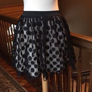 Wet Seal black lace skirt