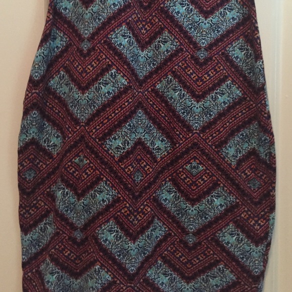 criss cross tribal body con dress - Picture 2 of 3