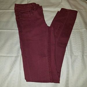 Maroon fading pants
