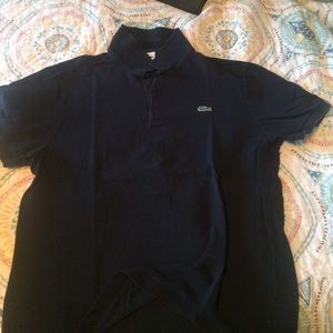 Mens Lacoste Navy Polo Shirt