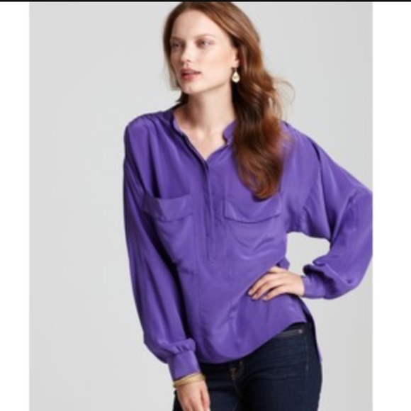 BCBGMAXAZRIA 'Harper' Paneled Blouse