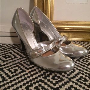 ✨ Sliver Maryjane Heels ✨