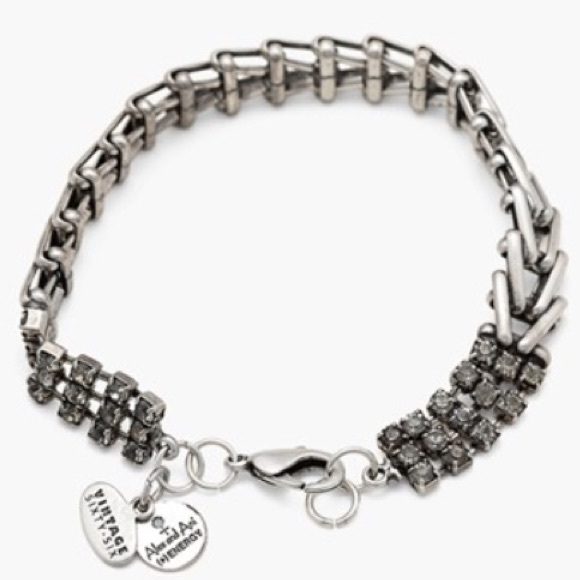 New!! Alex & Ani Flapper Bracelet, Black Diamond