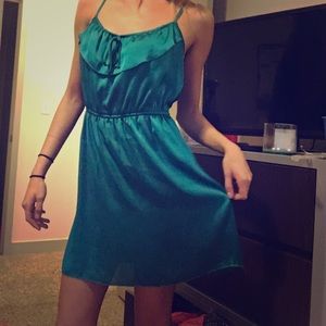 Aqua blue dress