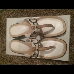 Cole Haan white sandals