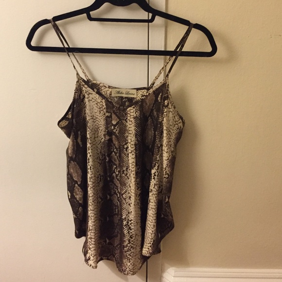 Snakeskin silk blouse