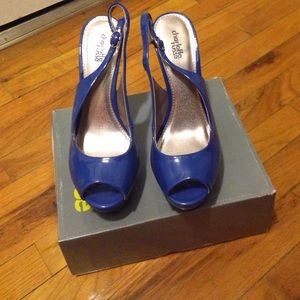 Patent blue heels