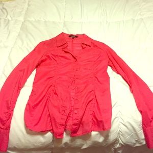 Pink button down express shirt
