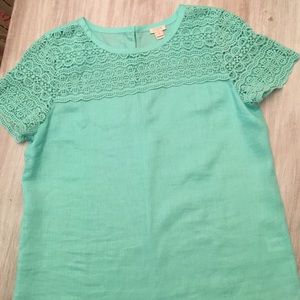 J Crew Size 10 Linen Top
