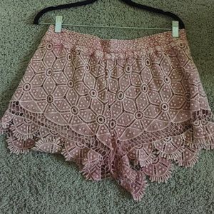 Urban outfitters lace shorts