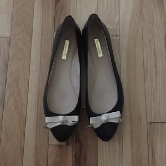 Louise et Cie Black Flats with bow