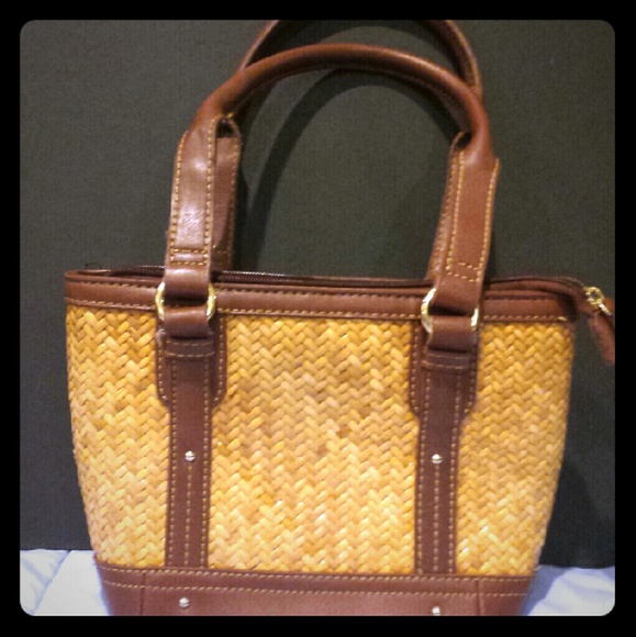 Etienne Aigner!  Wicker purse very cute!