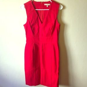 🎉 SALE Banana republic red v neck dress size 8