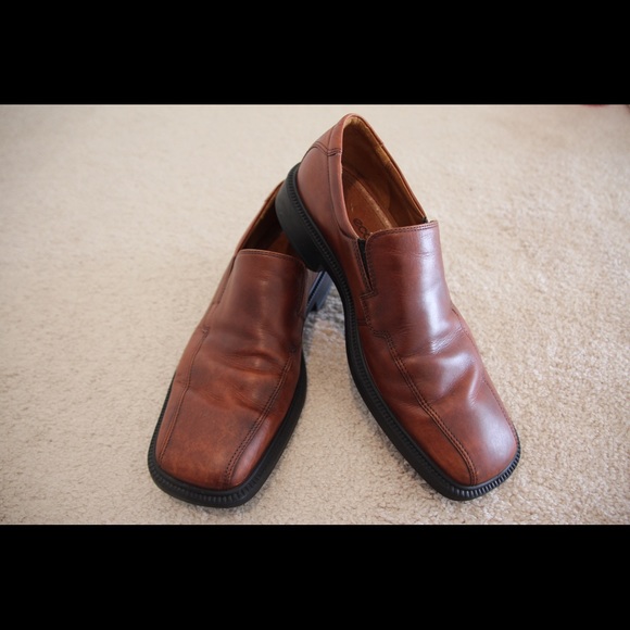Ecco 100% leather city shoes with shock point