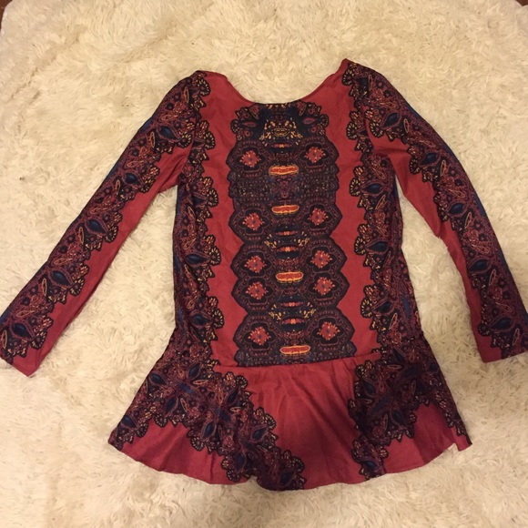 Red Boho Dress