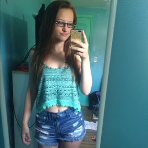 High waisted hollister shorts