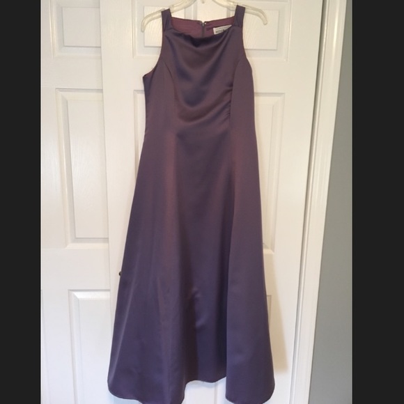 Betsy & Adam purple evening gown