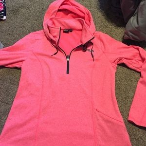 Pink Fila hoodie