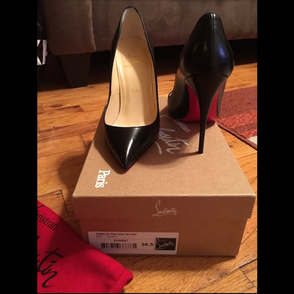 SOLD!!!!! Black Louboutin Pigalles follies