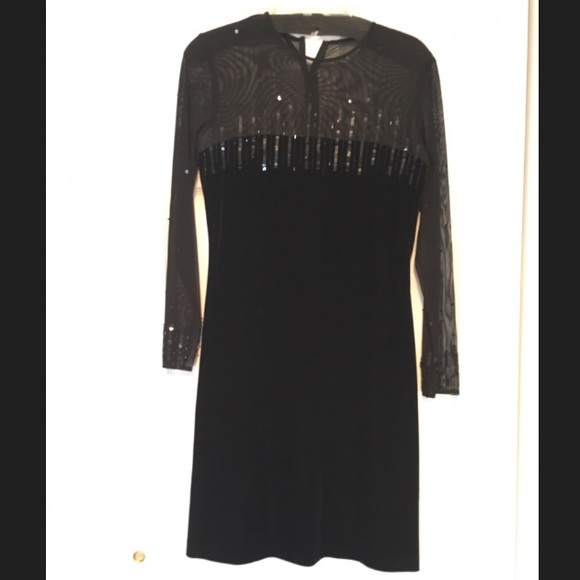 Black cocktail dress
