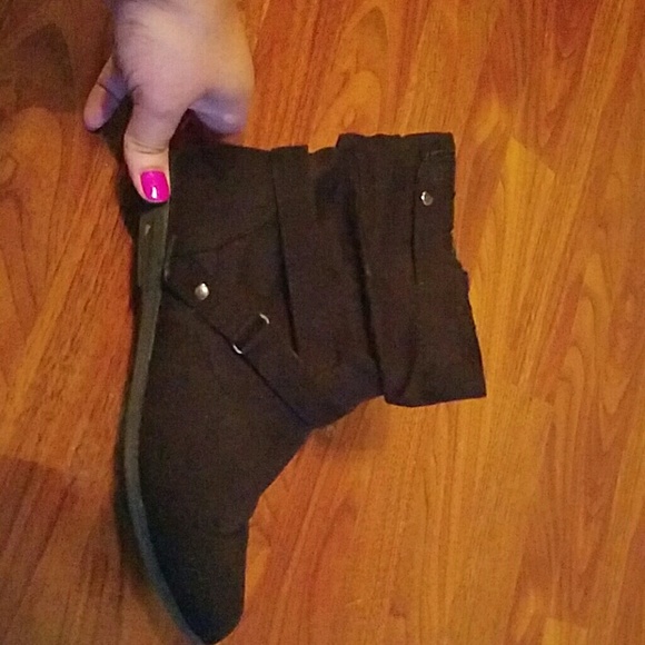 Black Suede Boots