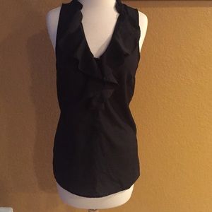 Mossimo black sexy top with ruffles gently used