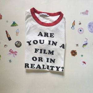 red ringer graphic tee