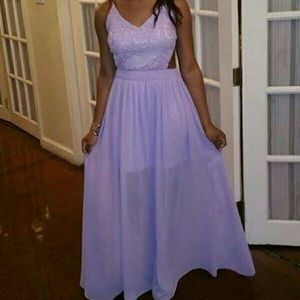 Lavender formal gown