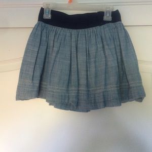 soft denim looking mini skirt