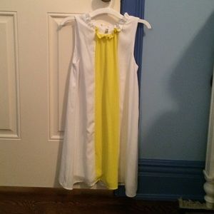 Gorgeous yellow and white dress