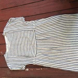 Madewell Blanca blue & white shift  dress (m)