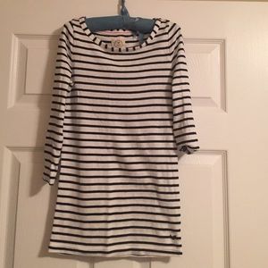 Black and white striped shirt. Size XS
