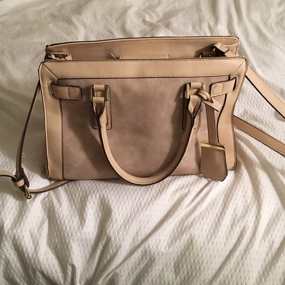 Stylish beige handbag