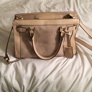 Stylish beige handbag