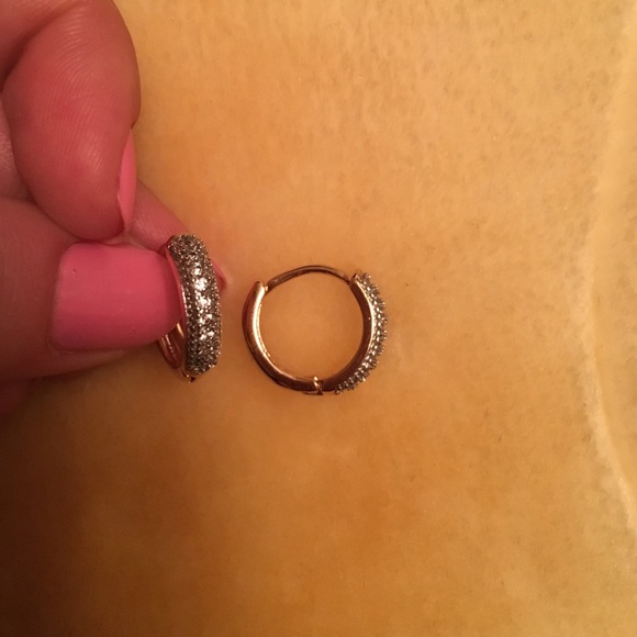 Rose gold earrings