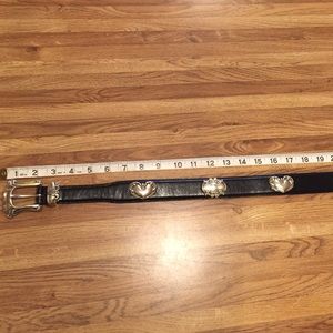 Black Leather Fossil Belt