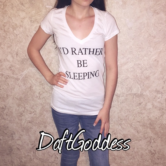 "I'd rather be sleeping" Graphic Tee - Picture 2 of 2