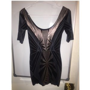 Metallic Bebe Dress