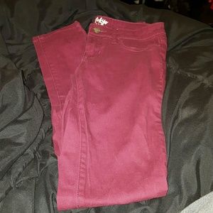 **Reduced Red Jeggings