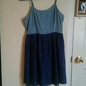 Denim blue dress