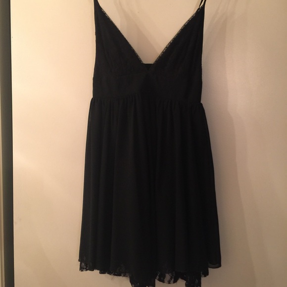 Urban outfitters black lace dress