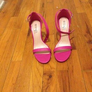 Fushsia heels