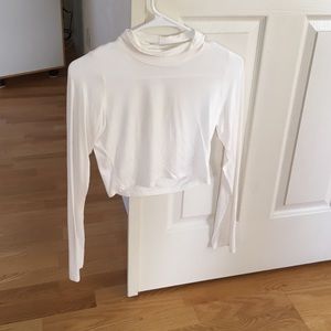 White long sleeve crop top. Size medium.
