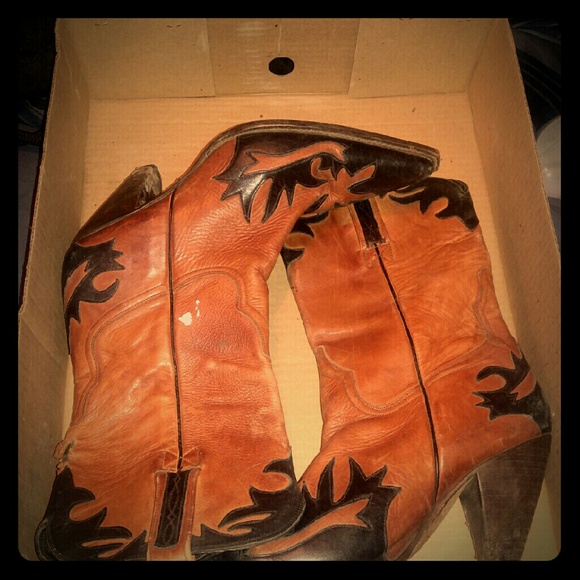 Square toe heel boots - Picture 1 of 1